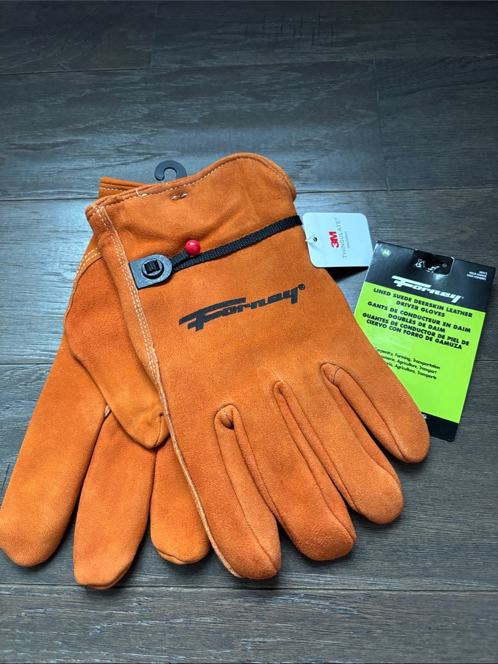 FORNEY LINED SUEDE DEER, SKIN, LEATHER DRIVER, GLOVES INSULATED